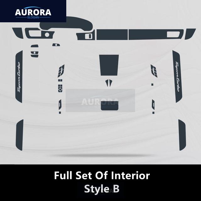 For PORSCHE TAYCAN 19-21 Car Interior Center Console Transparent TPU Protective Film Anti-scratch Repair Film Accessories Refit