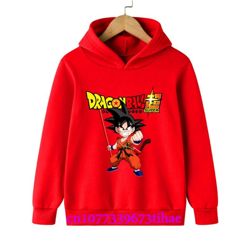 Dragon Ball Spring And Autumn Children Boys And Girls With Hoodies Sweaters Jackets Cartoons  Children's Clothes Baby Clothes