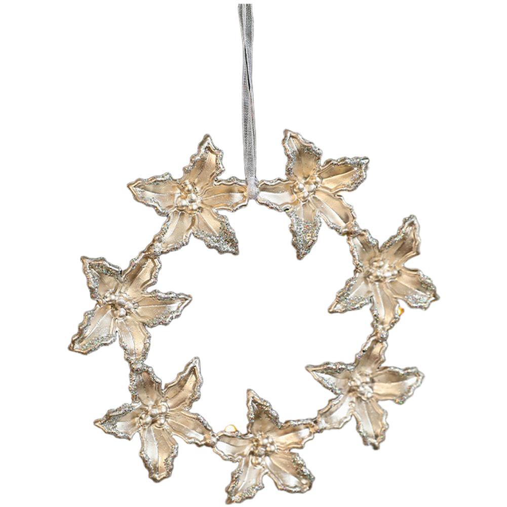 Charming Christmas Decor Indoor Decor Tree Decor Glitter Pendant Reindeer Style Versatile Hanging Angel Design
