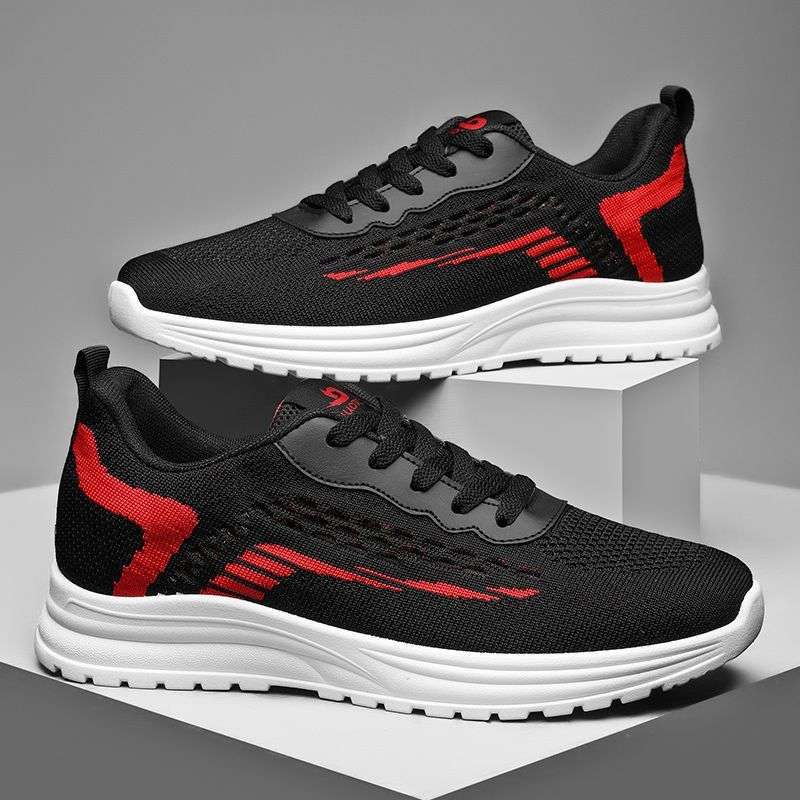 

Men s shoes autumn breathable weaving sports new running mesh deodorant casual net shoes men s versatile trendy shoes 39