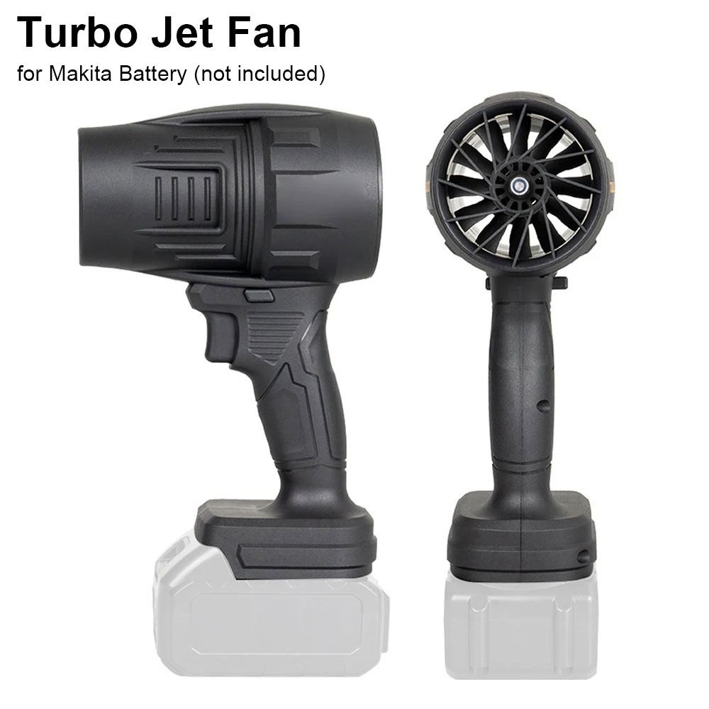 Durable Stepless Speed Fan 1000W 500g Thrust Jet Fan Handheld High Power Jet Leaf Air Blower for Makita Battery