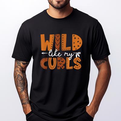 Wild Like My Curls Toddler Curly Hair Streetwear Oversized T Shirt Men T Shirts High Quality Women Anime T Shirts Cinco De Mayo