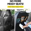 2PCS 600D Oxford Waterproof Kick Mats Backseat Protector From Dirt Mud Scratches Car Back Seat Cover for Kids With Storage Organizers