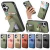 Non-Slip Grip Back Case For Moto Edge 70 60 Stylus 50 Fusion 40 S50 Neo E15 E14 G 5G G04S Card Holder Hidden Stand Phone Cover