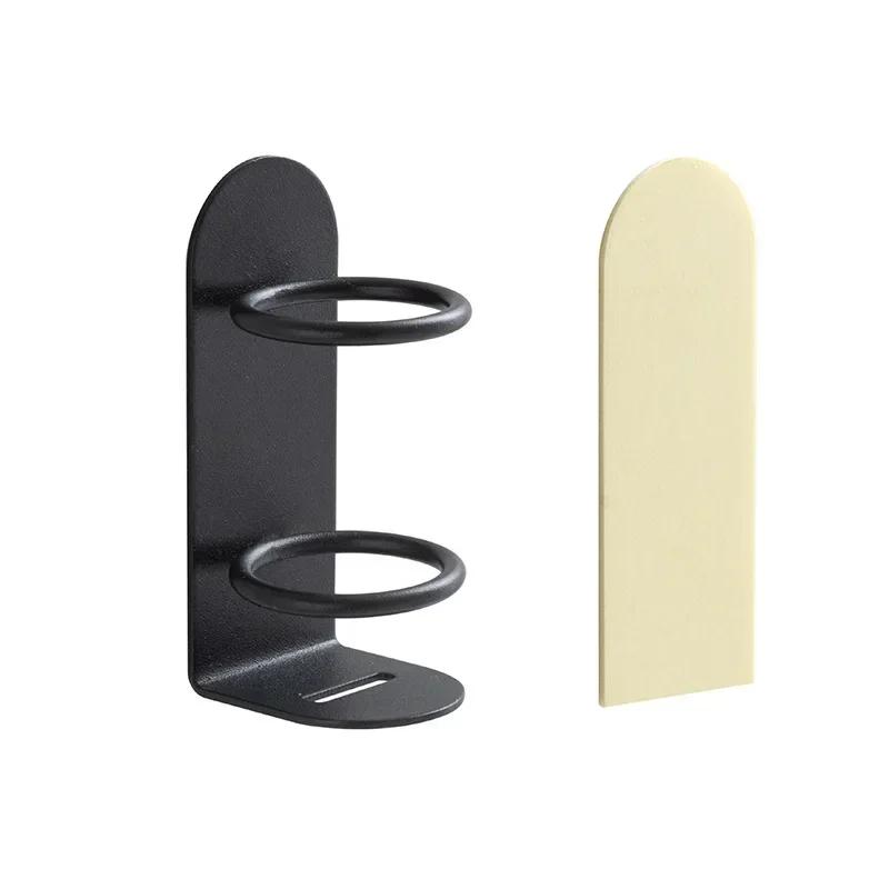 

Shelf Toothbrush Organizer Bathroom Accessories Wall-Mounted Electric Toothbrush Holder Holder Punch-Free Razor Holder Storage чорний