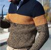 Herren Übergröße Lockere Passform Strickpullover - Langarm, Lässiger Herbst/Winter Stil
