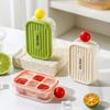 6 Grids Ice Cube Tray With Lid Mini Ice Cube Mold Easy-Release Ice Mould With Removeable Lid Ice Making Mold Diy Ice Cube Tray