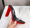 Korean Edition Fashion Model Shoes Thin Heels Sexy Black Waterproof Platform 11CM High Heel Sandals Women's High Heels Mules