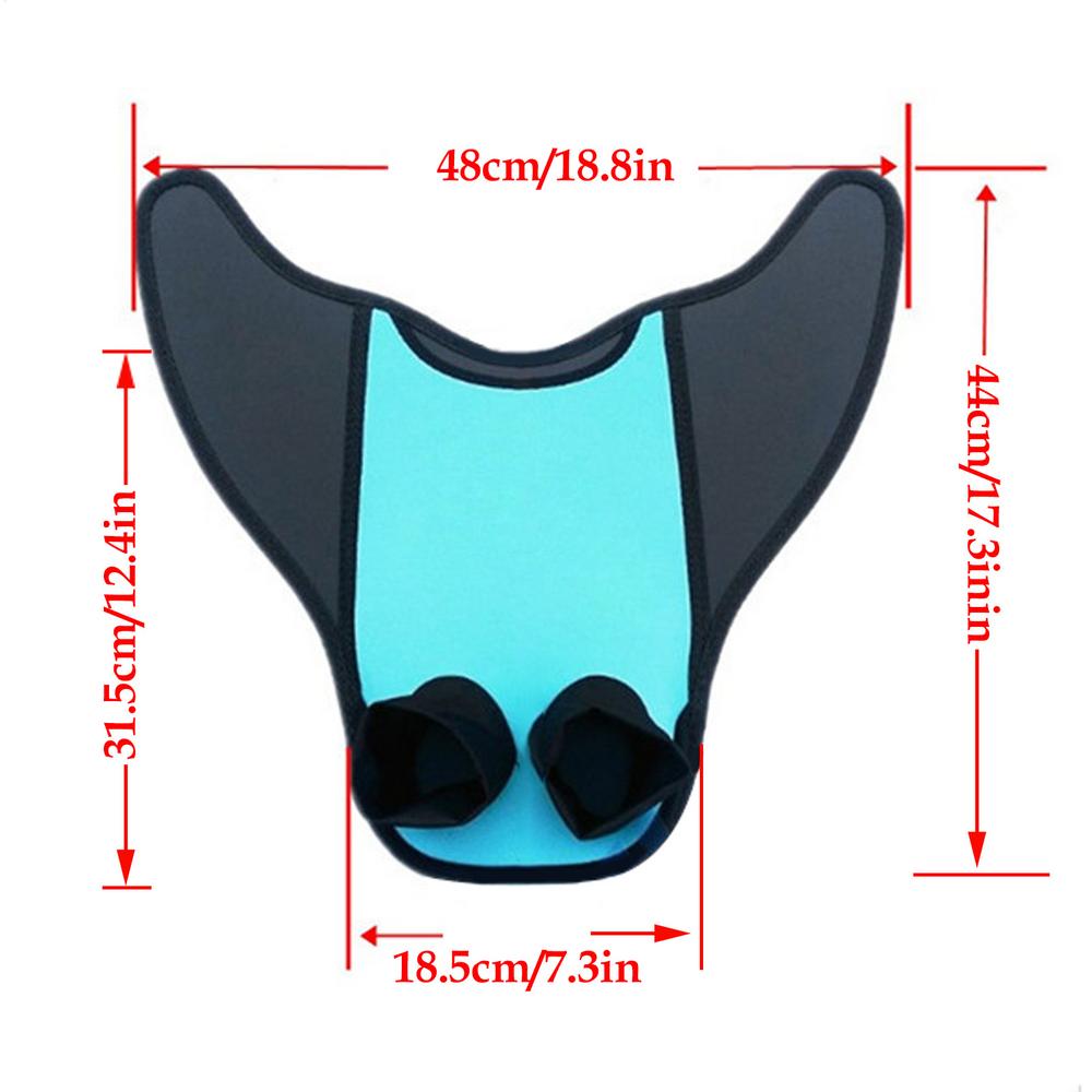 Mermaid Fins Underwater Photography Monofin Diving Snorkeling Swim Hand Paddles Swimming Tail Flipper Adult Kids