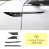 For Hyundai Sonata 2020-24 Carbon Fiber Steel Fender Side Air Outlet Cover Trim