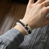 Original Rosewood & White Jade Bracelet – Three-Strand Unisex Design