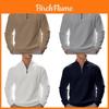 Mens Spring Fleece Sweater With Stand Collar And Zipper For Casual Urban Style