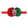 Christmas decorative headband cute children's Christmas old flower stitching cartoon pattern headband children's headband