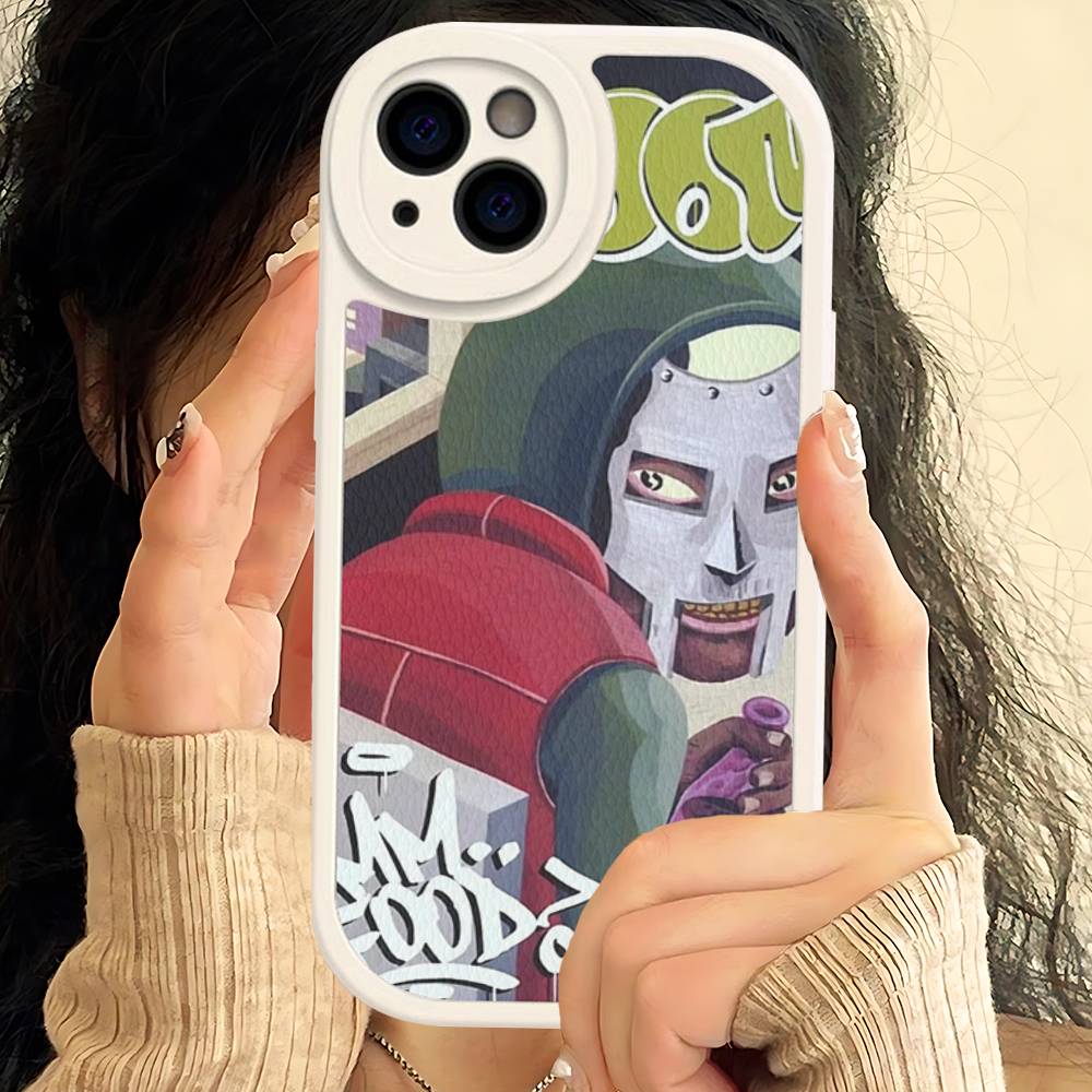 MF-DOOM Rapper For IPhone 16 15 14 16E 13 12 11 Pro Max Plus Phone Leather Case