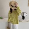DIMANAF 2025 Sweaters Cardigan Autumn Wear Out Pullover Women Print O-Neck Sweaters Knitting Loose Pink Sweater
