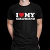 I Love My Girlfriend Herren T Shirt Vintage Washed Unisex Versatile Designer Clothes Stylish Stretched Slightly Homme Soft