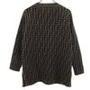 FENDI made in Italy Zucca Pattern Long sleeve sweater 40 Brown knit Women Used