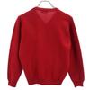 Yves Saint Laurent Wool Long Sleeve Sweater 36 Red Knit Women Used