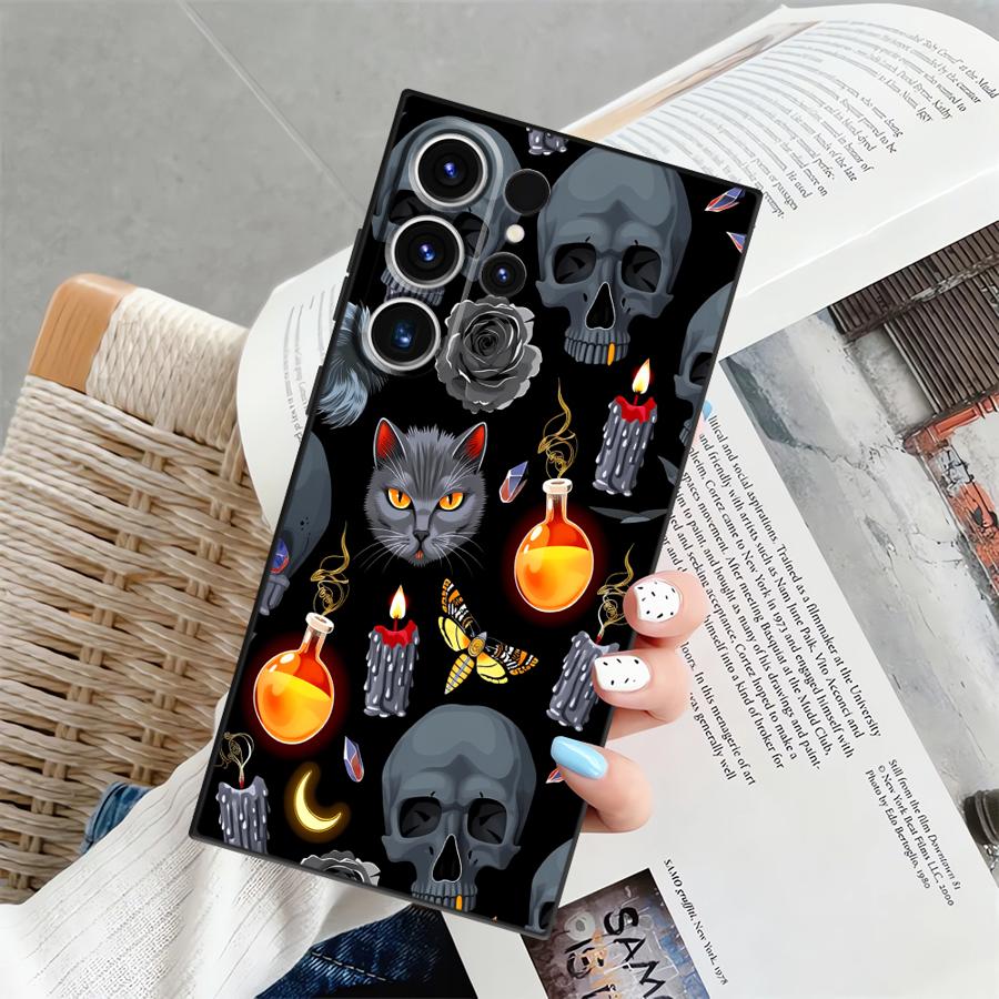 

Чехол для телефона Funda для Samsung Galaxy S26 Ultra S10 S9 S20 Ultra Note 20 8 9 10 S25 Plus S21 FE S23 S24 Готический узор Galaxy S24