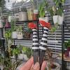 1 pair of cake card witch legs, witch leg plant garden decoration, Gothic flowerpot fence card/potted plant courtyard lawn