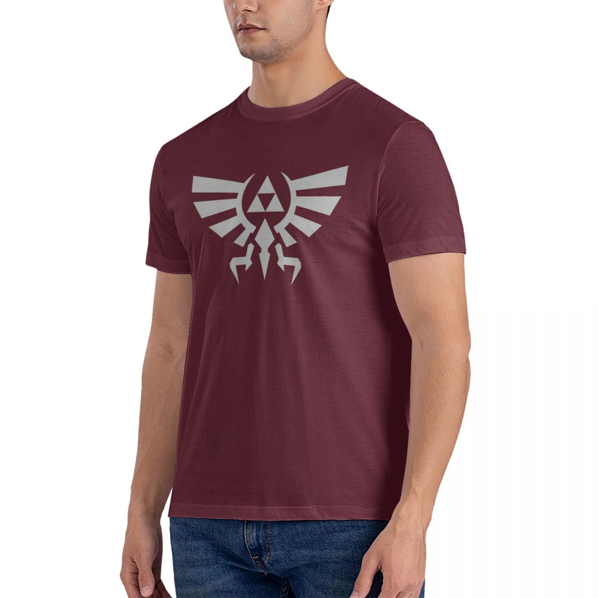 

Мужские футболки Princess Icon Z-Zelda Cotton Clothing Vintage Short Sleeve Crewneck Tees Gift Idea T Shirts M бордовый