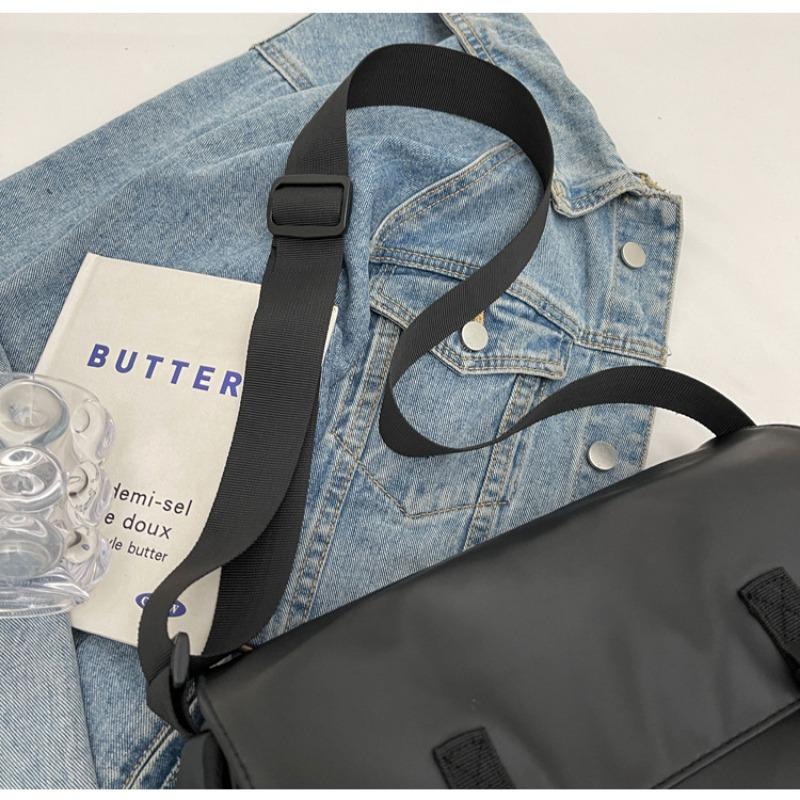 Trendy New Minimalist Messenger Bag TikTok Dropshipping Crossbody Shoulder Bag Casual Unisex Large Capacity Bag