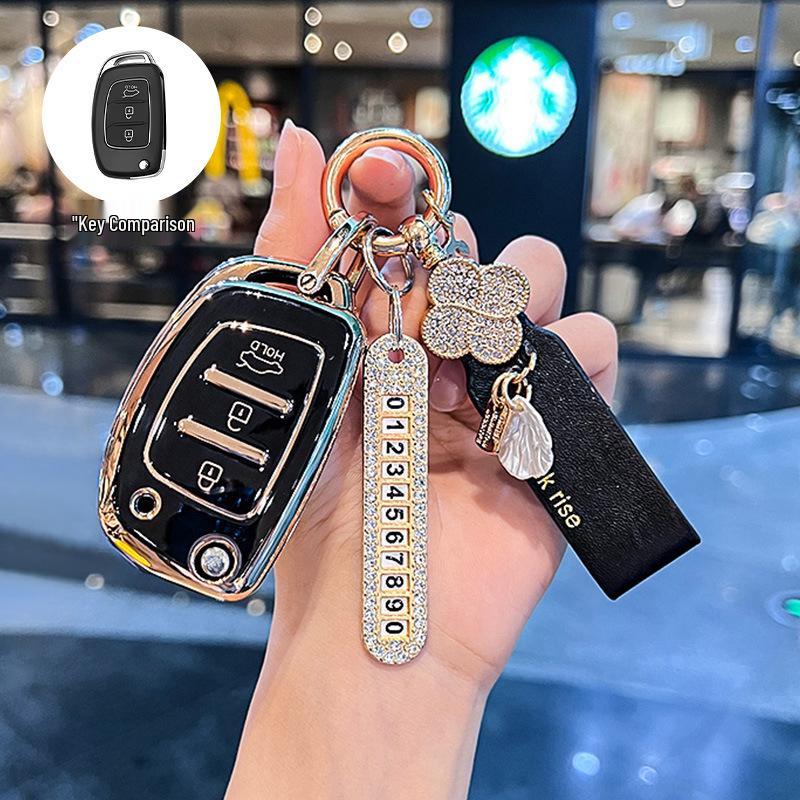 Beijing Hyundai Elantra, New Verna, Celesta Folding Key Cover for Women