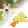 Mellow Dog Calming Duck Toy - Quacking, Squeaky, Durable for Indoor Small Dogs (Yellow)