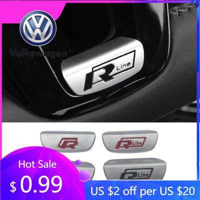 2026 Heiß für Volkswagen VW 1 Stück 3D ABS für R Line Auto Emblem Lenkrad Mittelabdeckung Abzeichen Aufkleber Dekal Styling Auto Zubehör