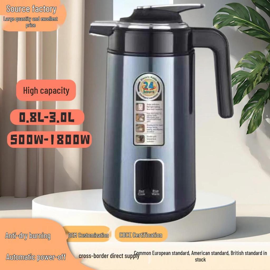 Stainless Steel Wanlida Electric Kettle - Large Capacity, Automatic, and Insulated for Home Use
