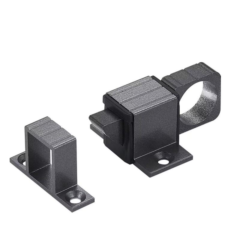 Automatic Self-Closing Latches Spring Slide Door Lock Aluminum Alloy Door Bolts Security Pull Ring Locks for Window,Gate,Cabinet