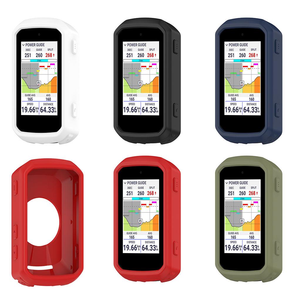 Custodia in Silicone Per Garmin Edge 850 550 Ciclocomputer Copertura Protettiva Bumper Protezione Anticollisione Accessori Shell Edge55 verde