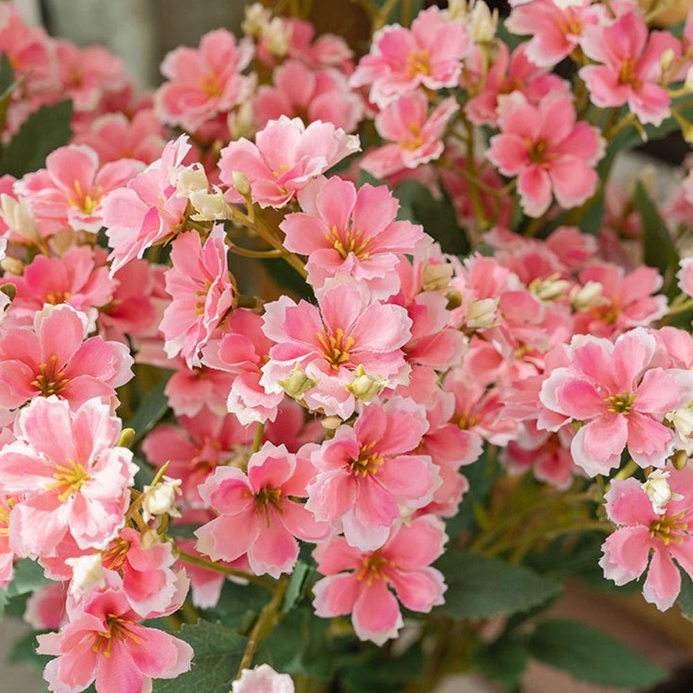 Luxury Artificial Ceratostigma Branch 86cm Fake Flower Silk Flower Branch  Wedding Decor