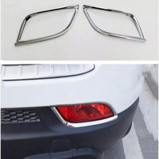 For Jeep Compass 2017-2020, ABS Chrome Car Rear Fog Light Cover Trim Tail Foglight Lamp Frame Styling Accessories