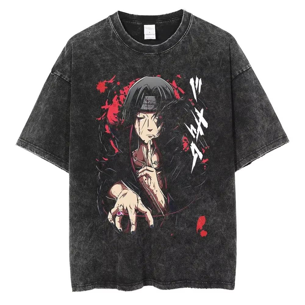 

Anime Jujutsu Kaisen Ryomen Sukuna Harajuku Vintage Washed T-Shirt Cotton Men Streetwear Women Short Sleeve S