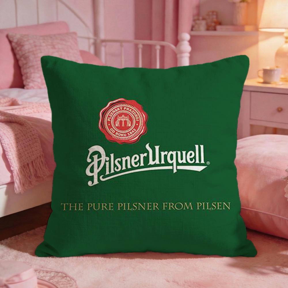 Potah na polštář Beer Pilsner Urquell Prémiový komfort Oboustranný potah na polštář Design dva v jednom Pro jakoukoli místnost Interiér auta