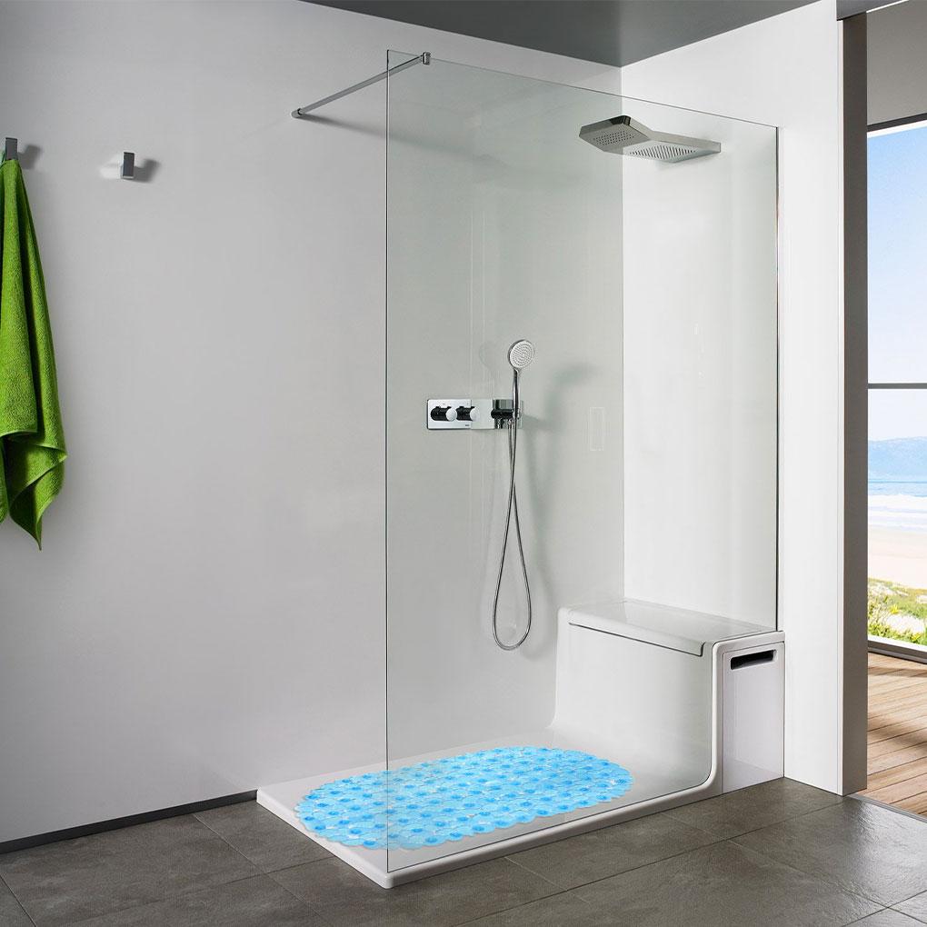 Umweltfreundliche PVC Badezimmer Anti-Rutsch-Matte Sicher und Bequem Badematte Bodenmatte Sicher und Geruchlos