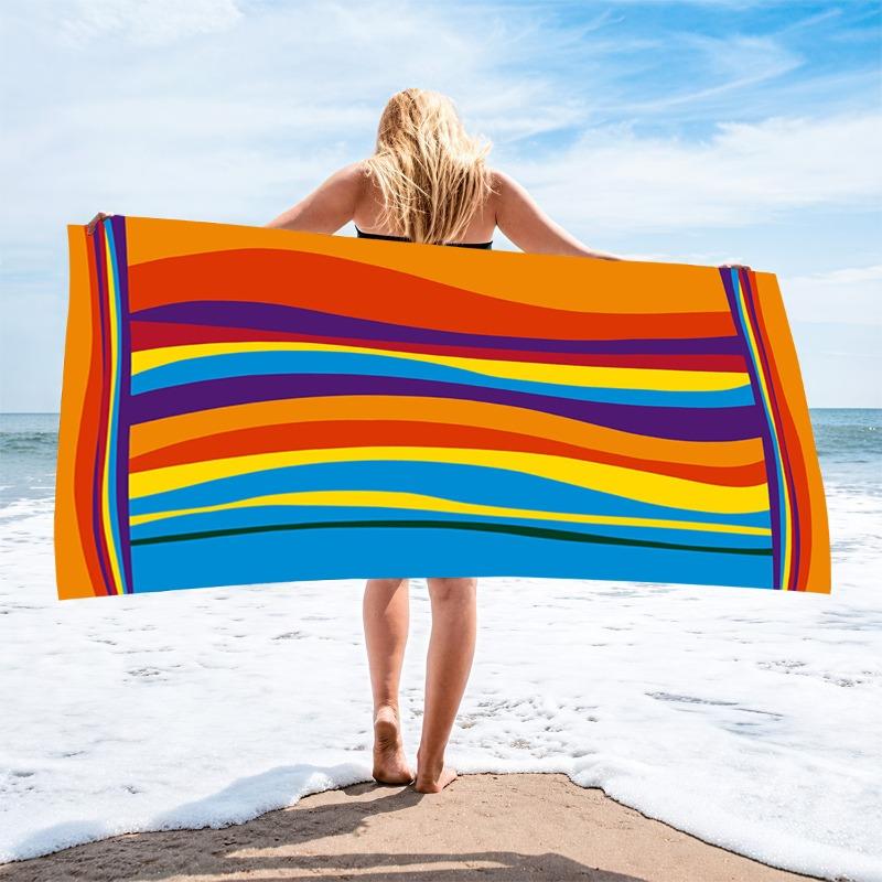 

Microfiber Bathrobe Ultra Absorbent Quick Dry Beach Towel for Travel Swimming Pool