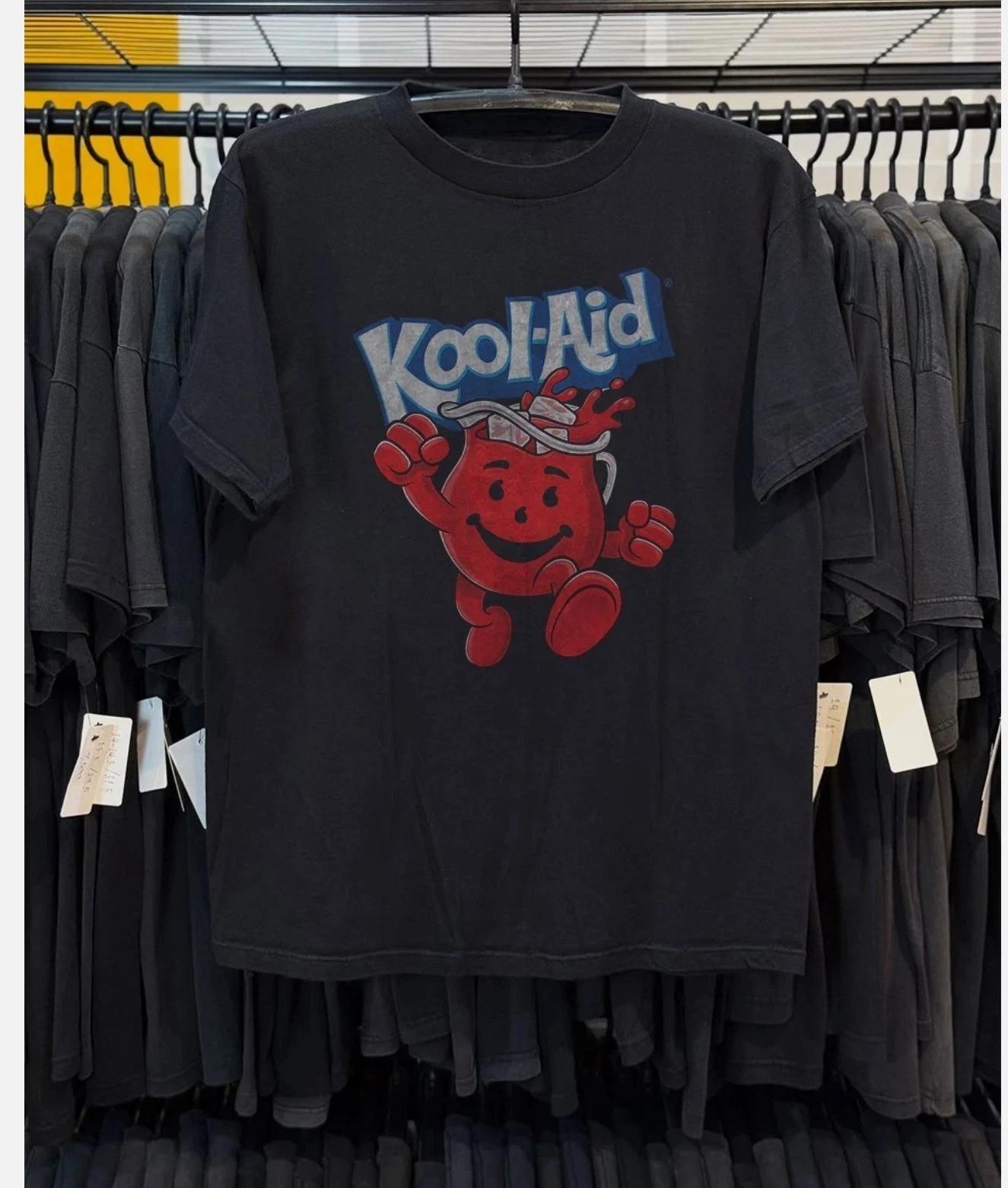 NEW! Ohh Yeah Kool Aid Logo Unisex Black Cotton T-shirt Size S-5XL S