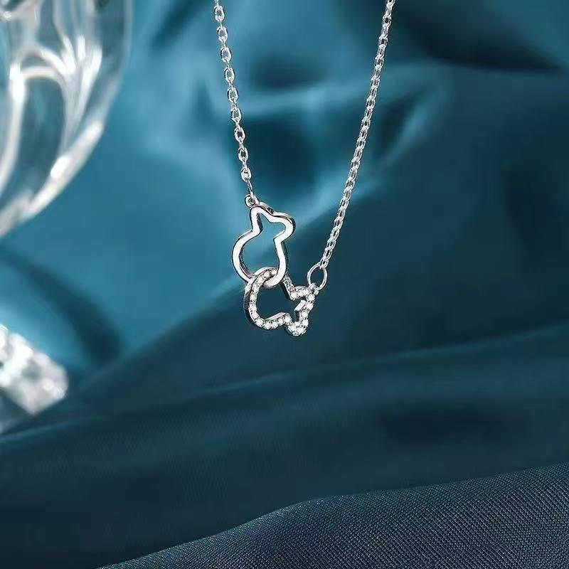Women s Pisces Necklace: Elegant Fish Pendant Clavicle Chain