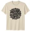 Floral Mandala T-Shirt,Flower Nature Tee,Detailed Graphic Tshirt