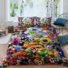 Star-patterned three-piece bedding set (Super Mario game) - includes one duvet cover and two pillowcases221