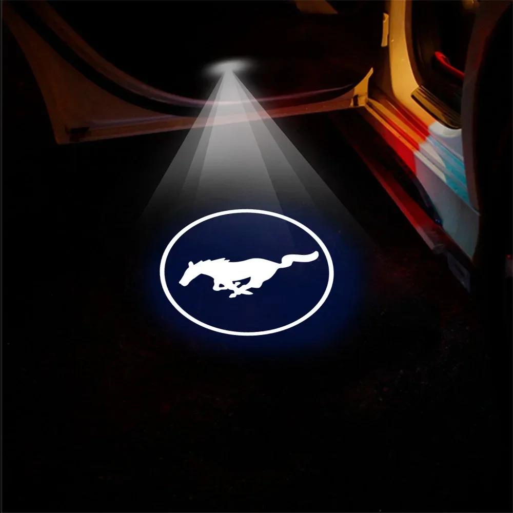 

Новая наклейка на автомобиль 2026 года для Ford, светодиодная подсветка приветствия двери автомобиля, лазерный проектор с логотипом для Ford Mondeo Focus Mk2 Mk3 Mk7 Fiesta Esc