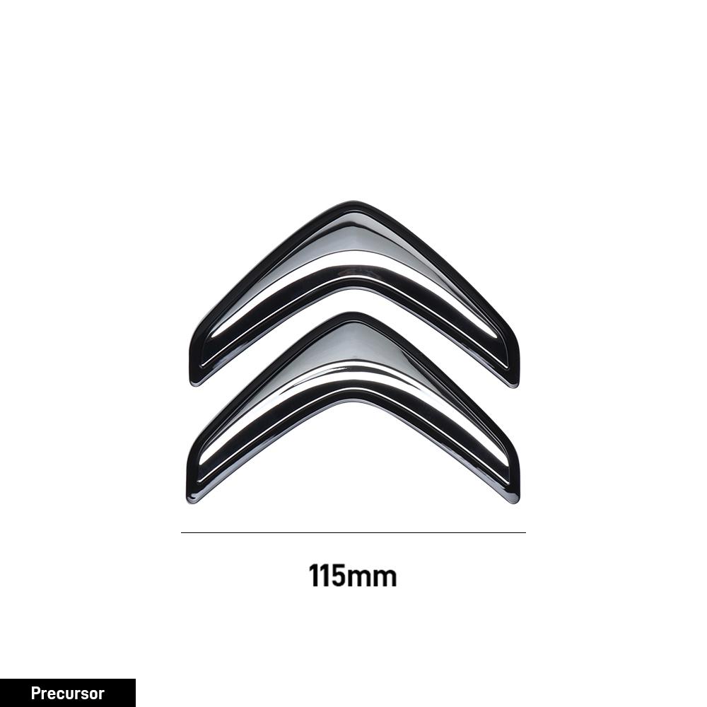 100/115mm Auto Motorhaube Frontgrill Heckklappe Emblem Abzeichen Aufkleber Zubehör für Citroen C4 Berlingo C3 Aircross C5 Aircross C5X C4L VTS