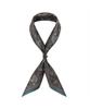 NOTIG Silk 100 Pattern Square Scarf Brown_Omg1Acsc106M1