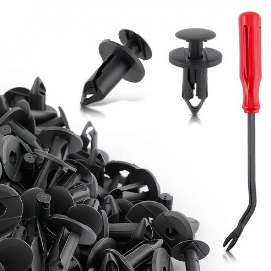 100pcs Fender Bumper Clips Body Rivets For Honda Trx400x Trx350 Trx300 Trx250