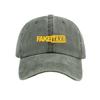 Simple trend fashion monochrome letter printing washed old soft top sunshade baseball cap unisex hat