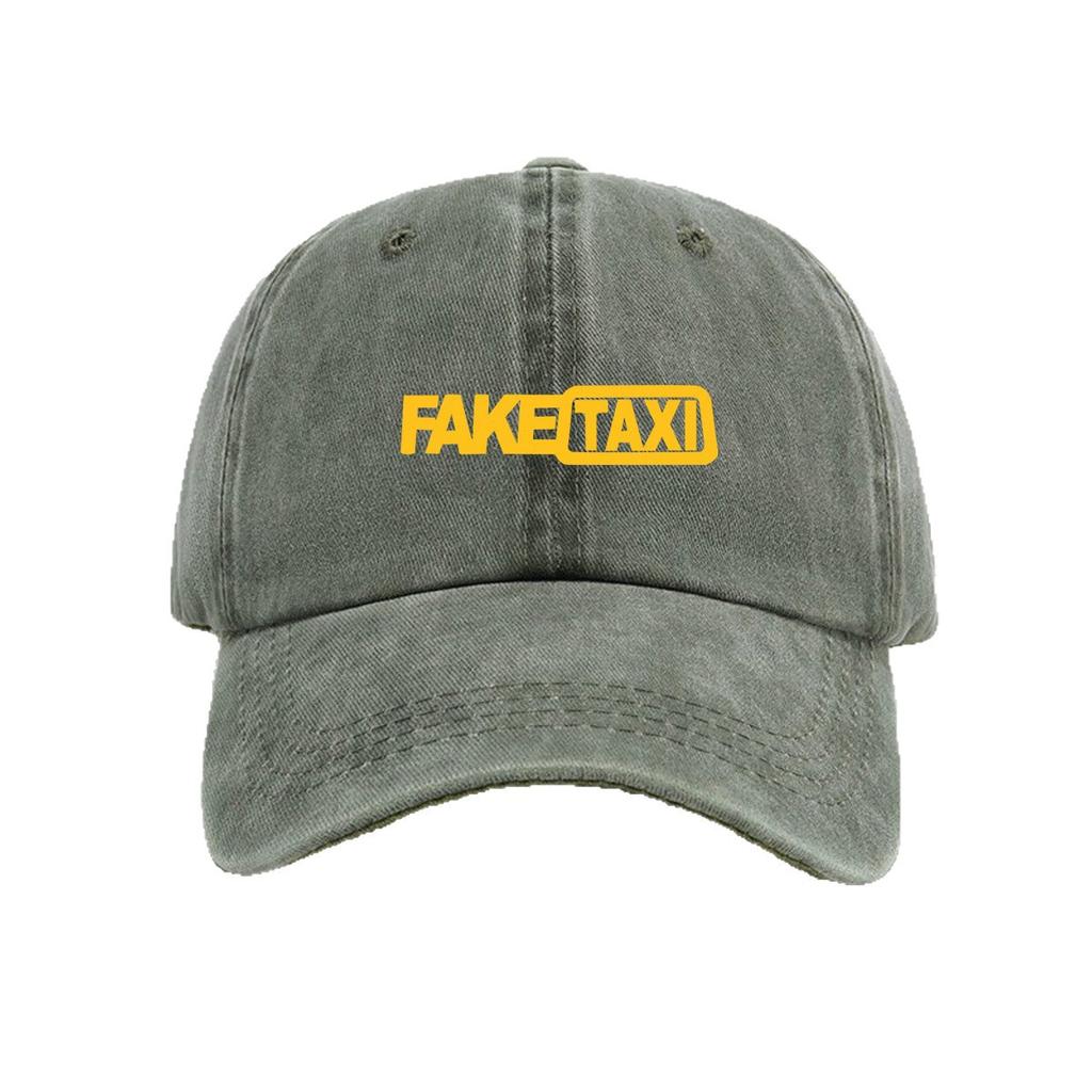 Simple trend fashion monochrome letter printing washed old soft top sunshade baseball cap unisex hat