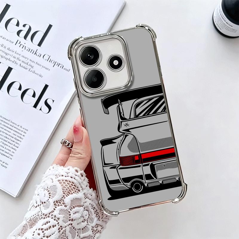

Super Sports Car Simple Desgin Soft Phone Case For Xiaomi Redmi Note 14 15 Pro Plus 13 12 11S 11T 5G 10 9S 9 Plating Anti-Fall F Redmi Note 11S 4G