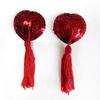 Sexy underwear accessories heart-shaped silicone chest stickers fringed heart-shaped sequins lace stickers blood drops